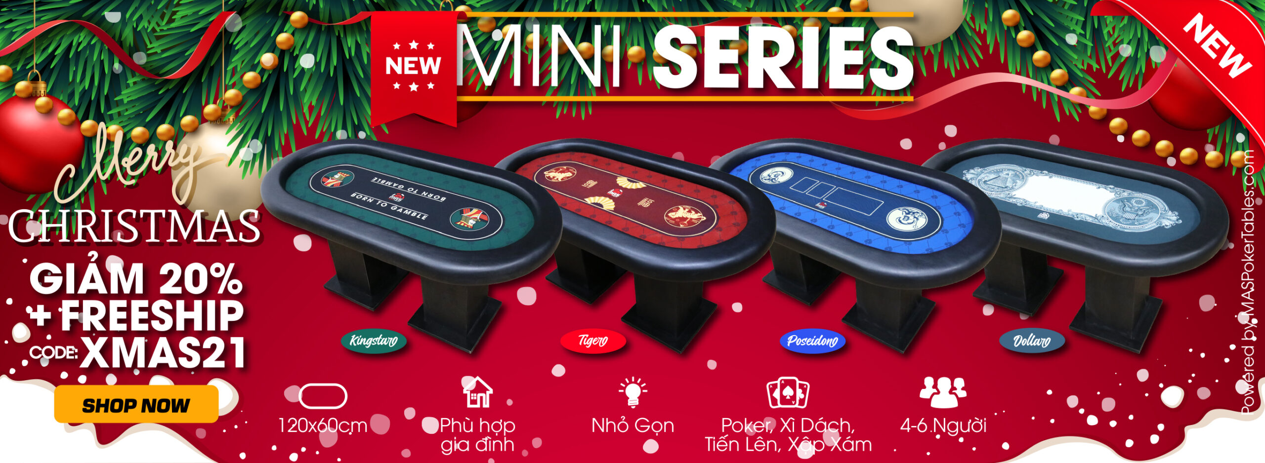 MINI DOLLAR® NEW SERIES POKER TABLE 2022