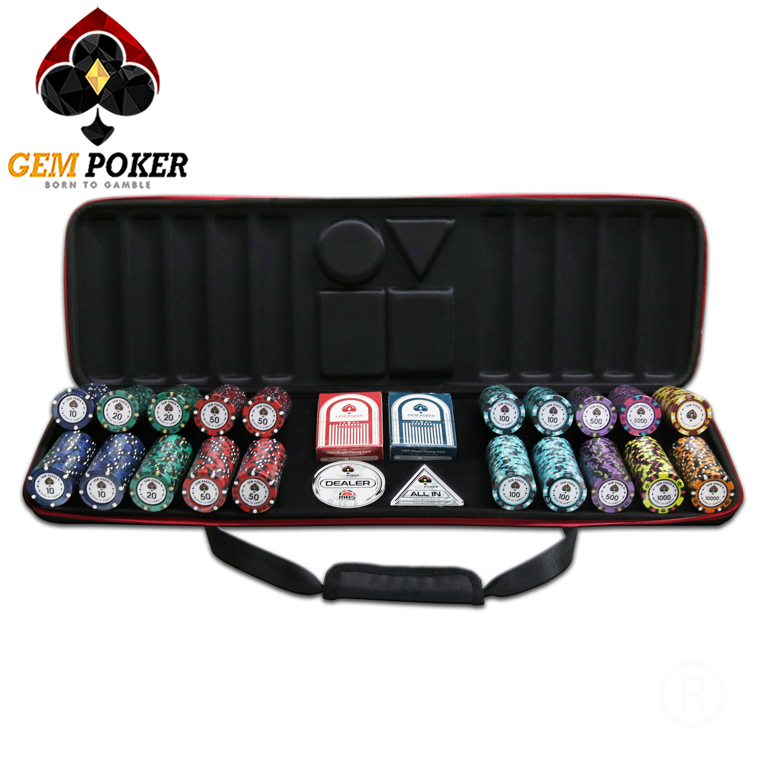 VALI 500 CHIP POKER TRAVEL BIGBANG 3 TONES