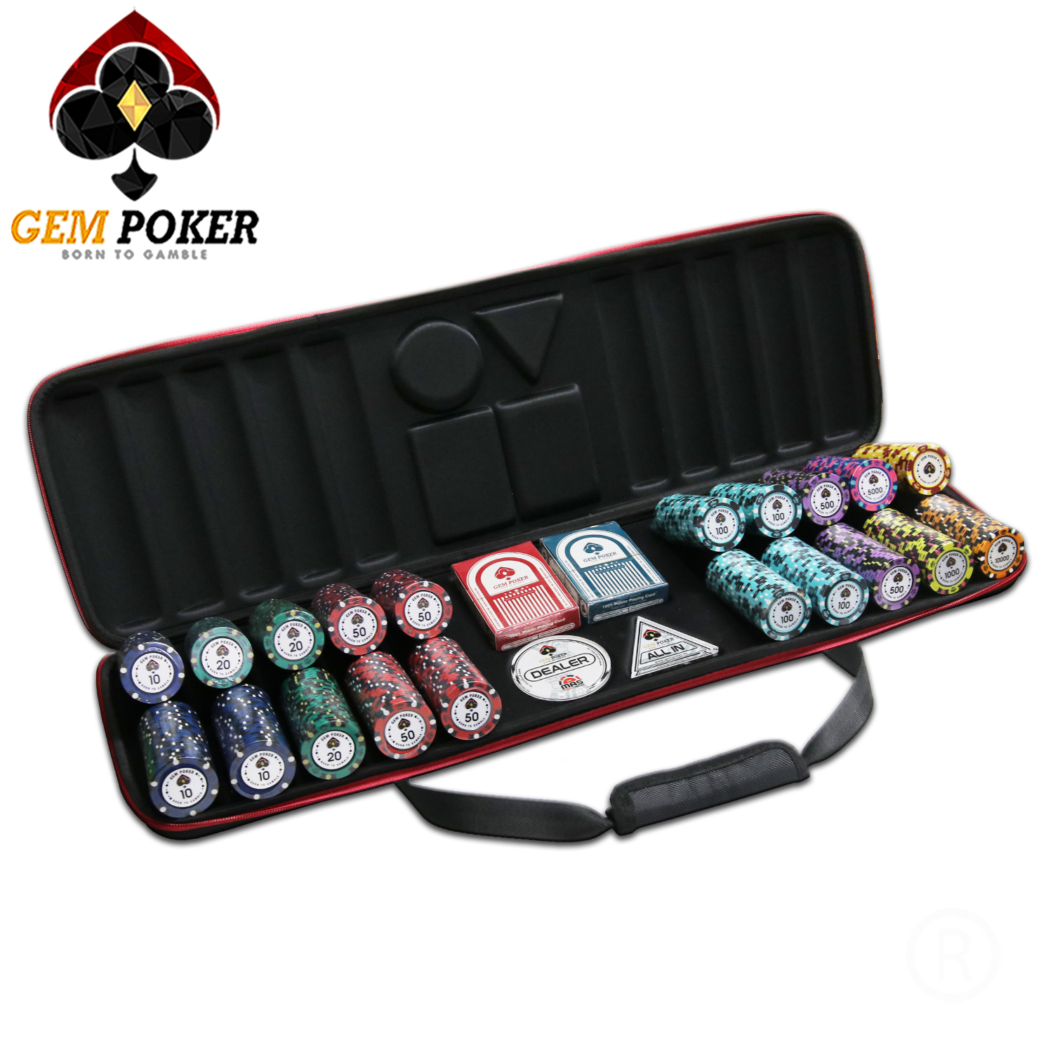 VALI 500 CHIP POKER TRAVEL BIGBANG 3 TONES