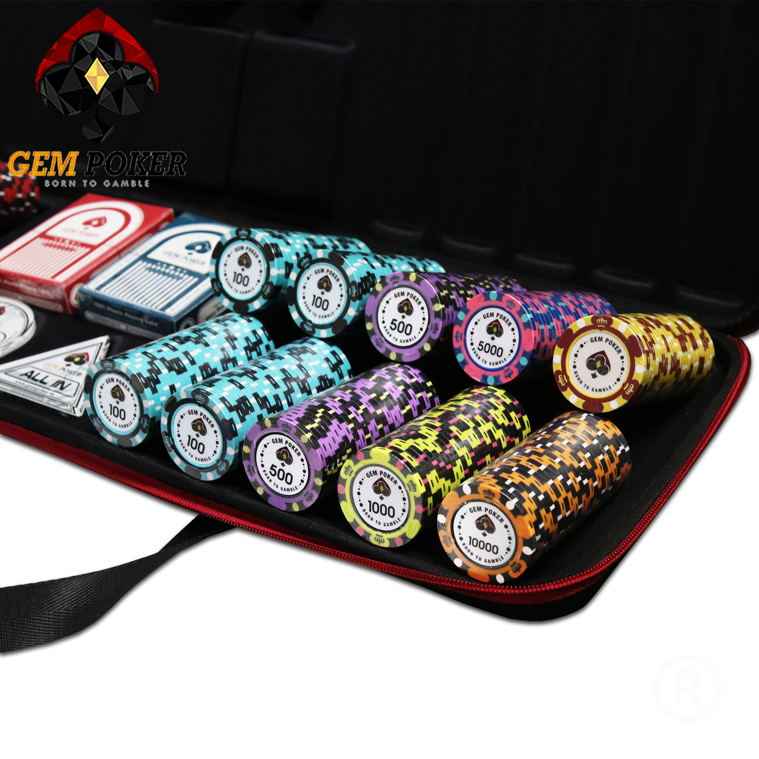 VALI 500 CHIP POKER TRAVEL BIGBANG 3 TONES