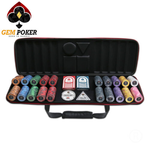 VALI 500 CHIP POKER TRAVEL CERAMIC CYCLONE