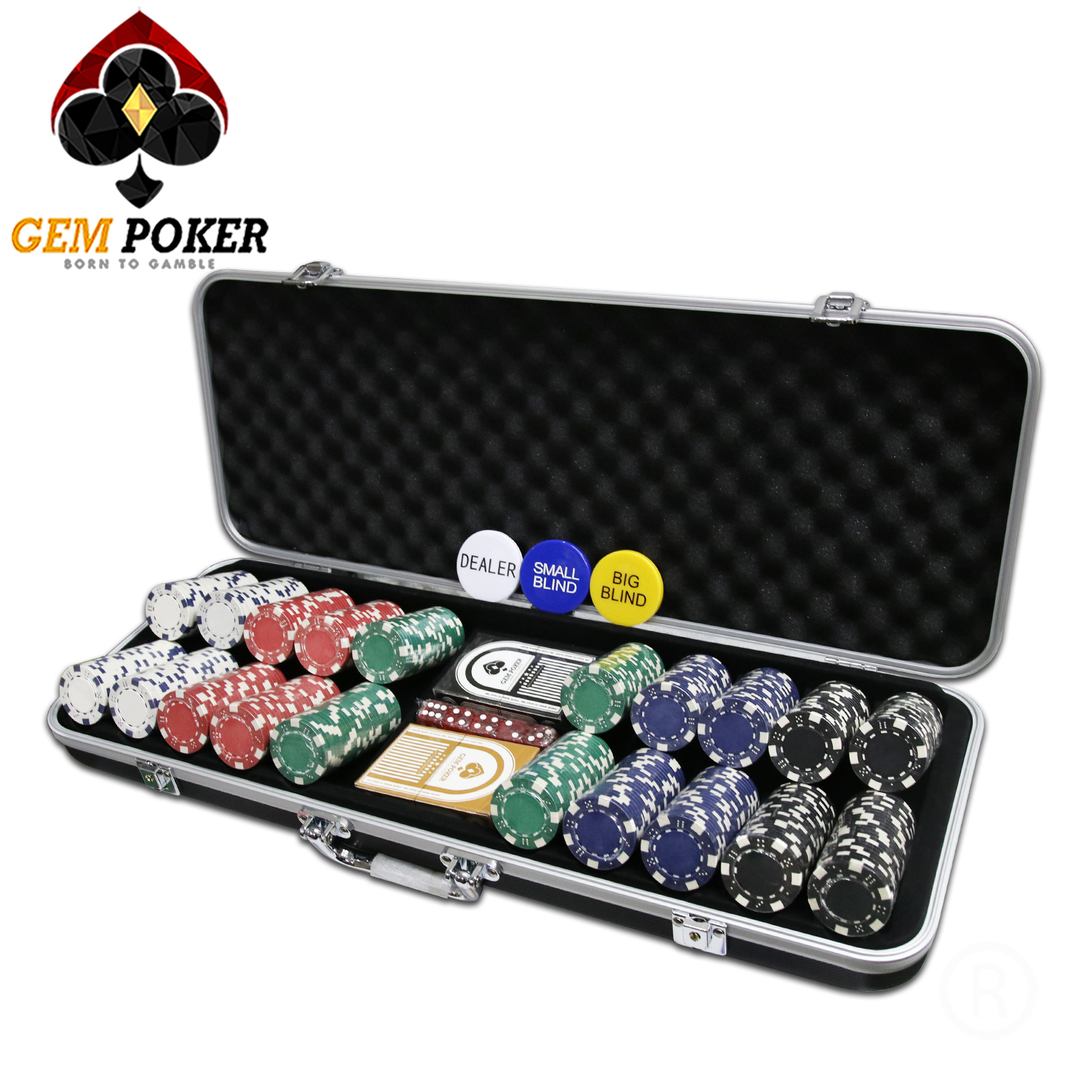 Print CHIP POKER 5 MÀU KHÔNG SỐ