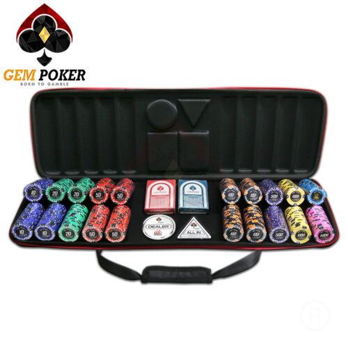 VALI 500 CHIP POKER TRAVEL POSEIDON 3 TONES