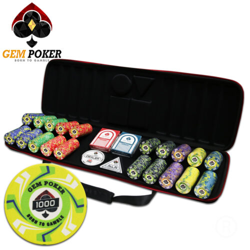 500 CHIP POKER TRAVEL CERAMIC Ceramic Poker Chips Typhoon