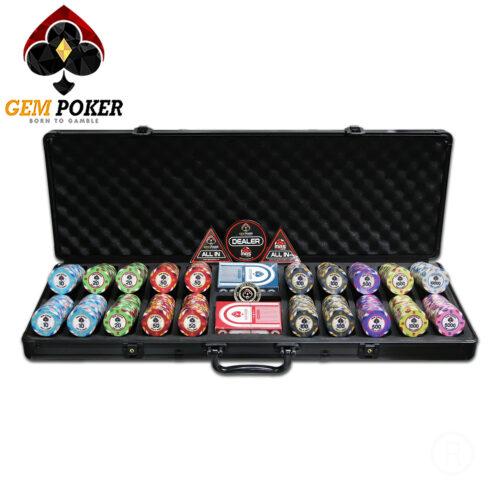 VALI 500 CHIP POKER SỨ GEM TIGER® 2022