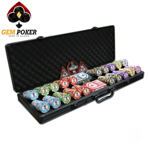 VALI 500 CHIP POKER SỨ GEM TIGER® 2022