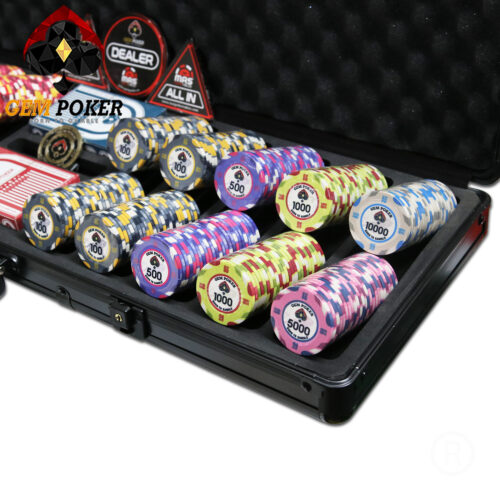 VALI 500 CHIP POKER SỨ GEM TIGER® 2022