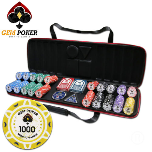 VALI 500 CHIP POKER TRAVEL GEM LUNA