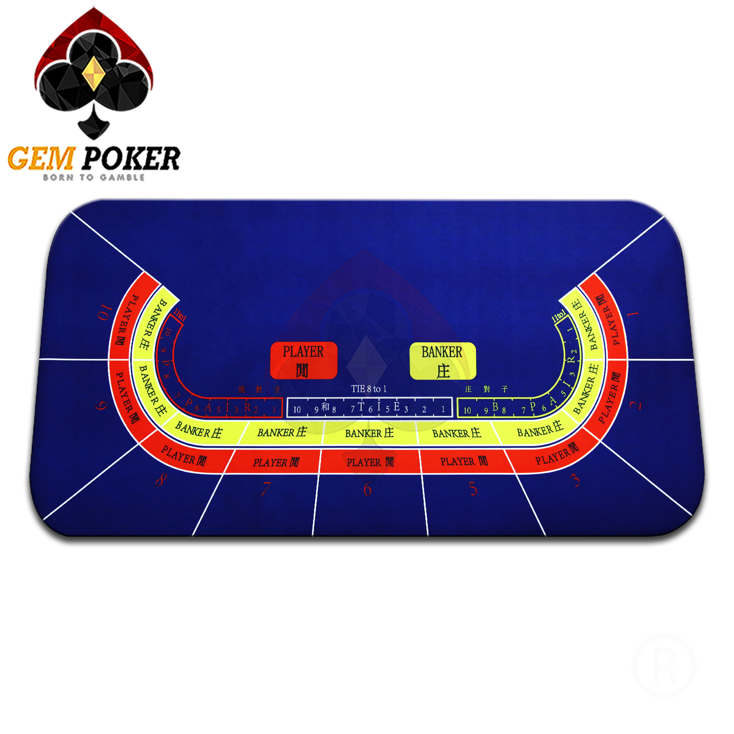 Print THẢM CASINO BACCARAT