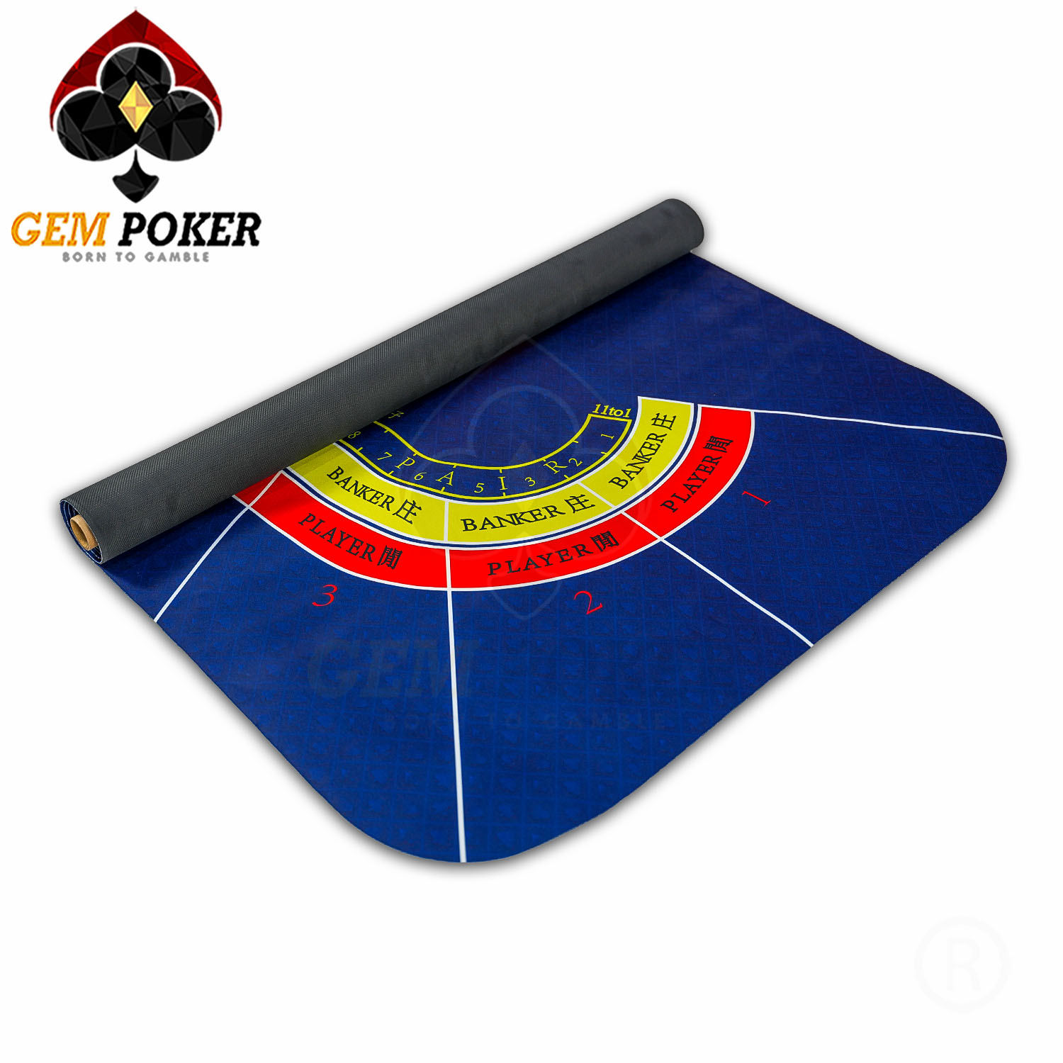 THẢM CASINO BACCARAT CAO SU 180x90 CM 5 BACCARAT B 3