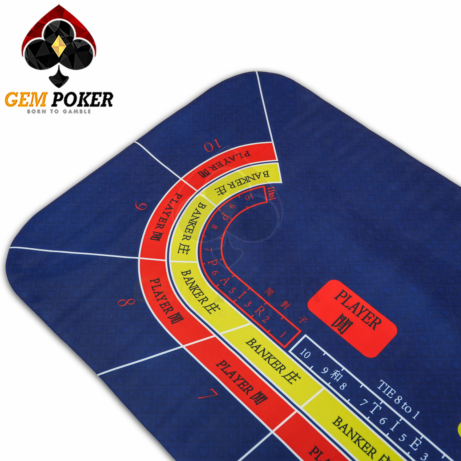 THẢM CASINO BACCARAT CAO SU 180x90 CM 6 BACCARAT B 5