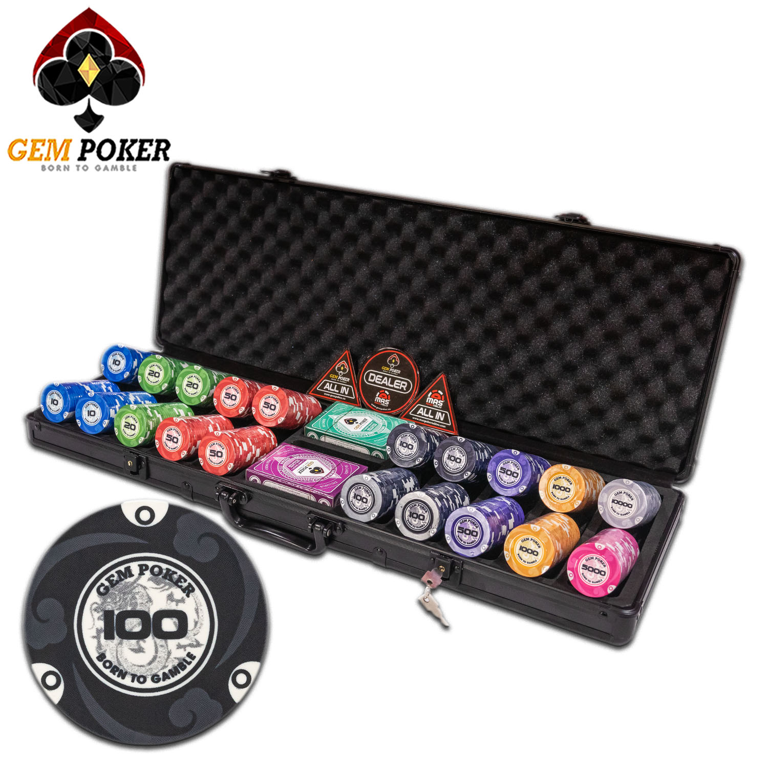 Print CHIP POKER GEM DRAGON CERAMIC