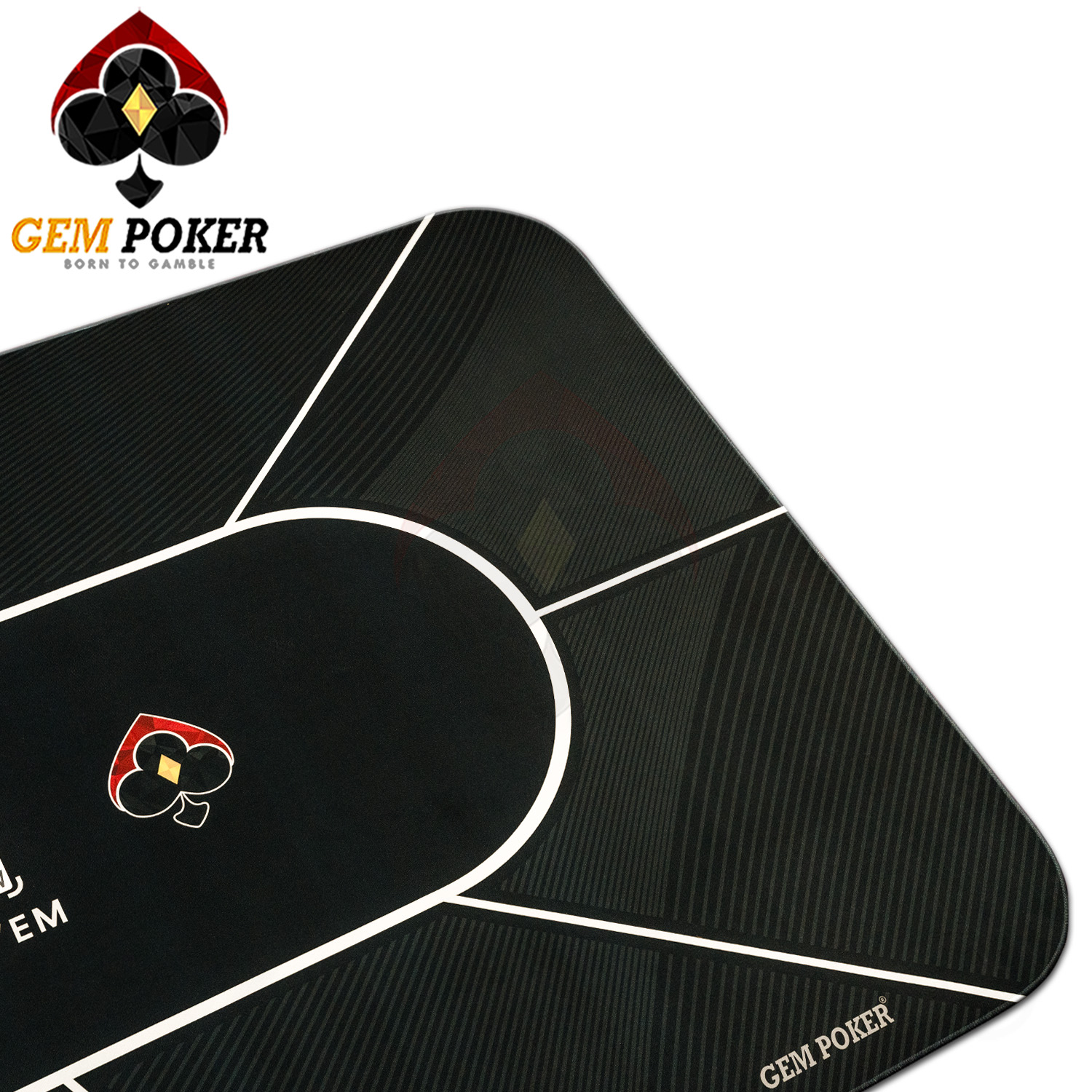 Thảm poker size lớn thương hiệu GEMPOKER, cuộn gọn dễ dàng, chất liệu cao su non, chống nước, có túi xách kèm theo