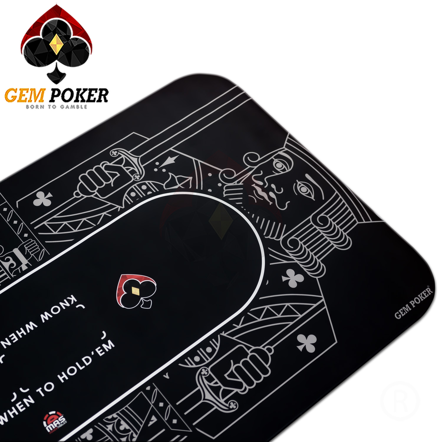 Thảm Poker Size Lớn GEMPOKER - Cuộn Gọn, Chống Nước, Kèm Túi Xách Thảm poker size lớn thương hiệu GEMPOKER, cuộn gọn dễ dàng, chất liệu cao su non, chống nước, có túi xách kèm theo