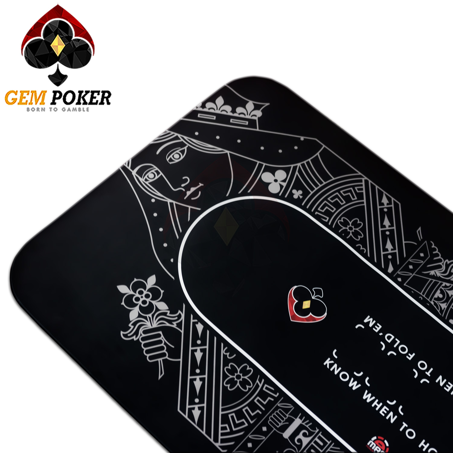 Thảm Poker Size Lớn GEMPOKER - Cuộn Gọn, Chống Nước, Kèm Túi Xách Thảm poker size lớn thương hiệu GEMPOKER, cuộn gọn dễ dàng, chất liệu cao su non, chống nước, có túi xách kèm theo