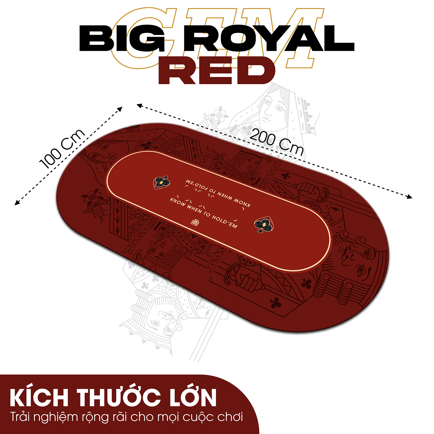 Thảm Poker Size Lớn GEMPOKER - Cuộn Gọn, Chống Nước, Kèm Túi Xách Thảm poker size lớn thương hiệu GEMPOKER, cuộn gọn dễ dàng, chất liệu cao su non, chống nước, có túi xách kèm theo