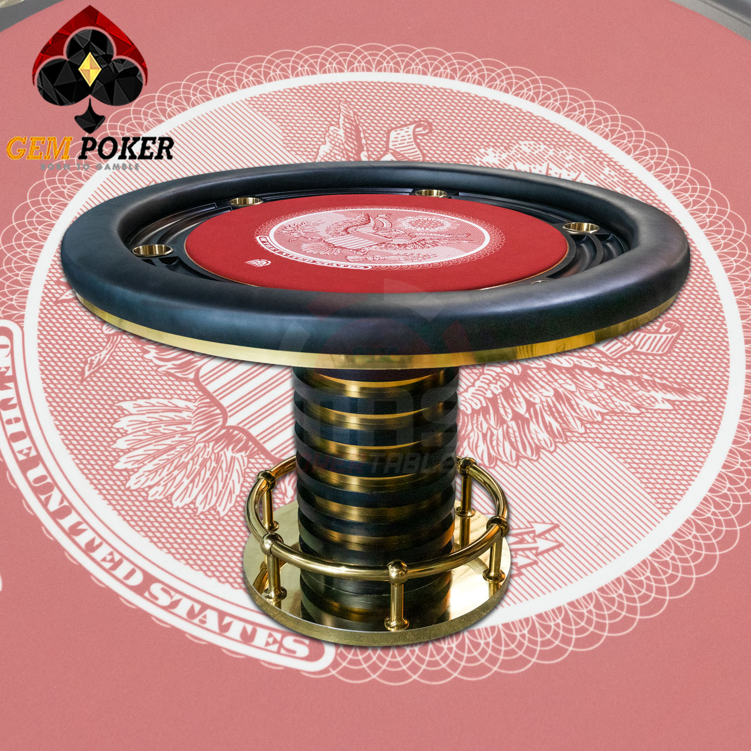 BÀN POKER TRÒN CỬU NHẪN